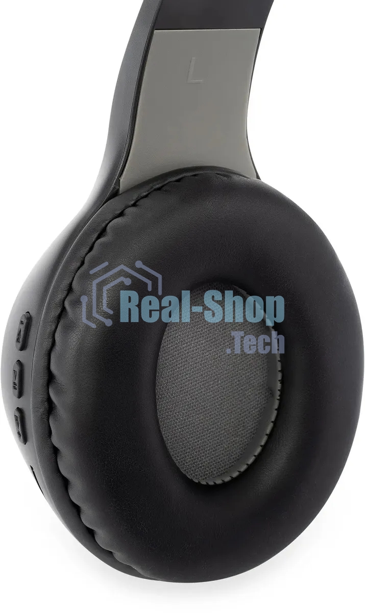 Гарнитура накладные Digma BT-15 черный/серый беспроводные bluetooth оголовье
