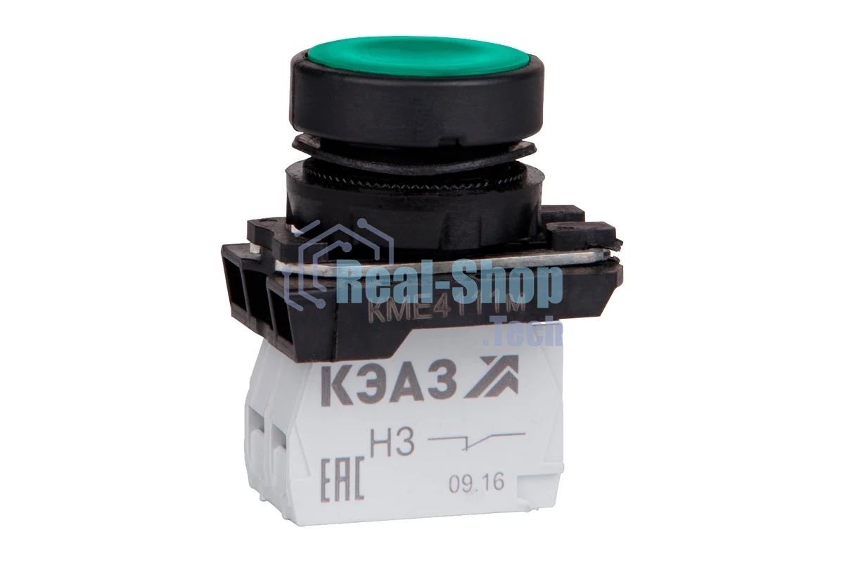Кнопка управления КМЕ4111м 1но+1нз IP40 цилиндр зел. КЭАЗ 248242