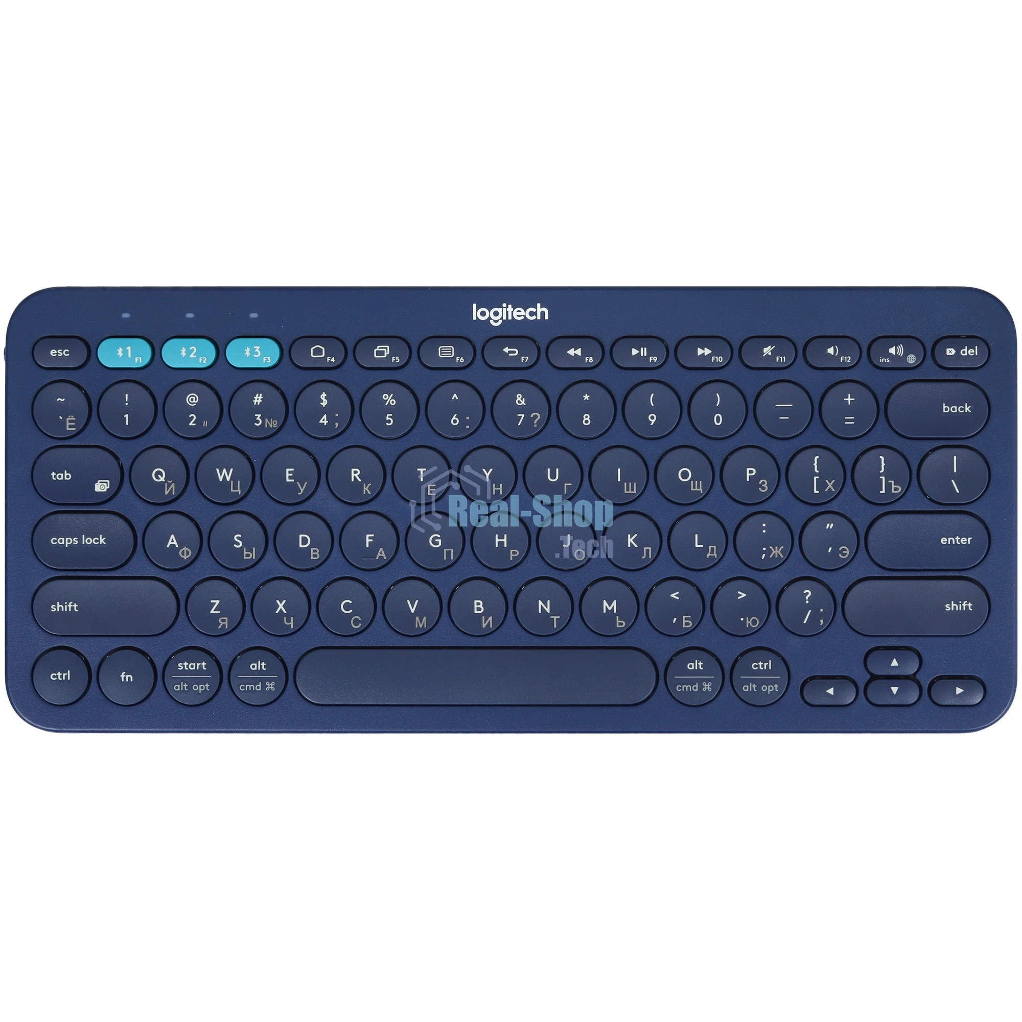 Клавиатура беспроводная Logitech K380 [920-007591] синий