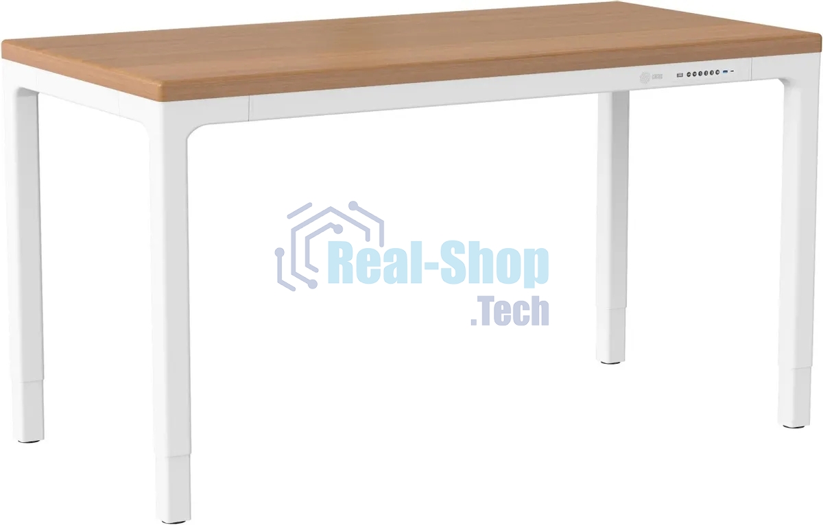 Стол компьютерный Cactus CS-ET-WWD столешница МДФ, белый дуб молочный каркас белый