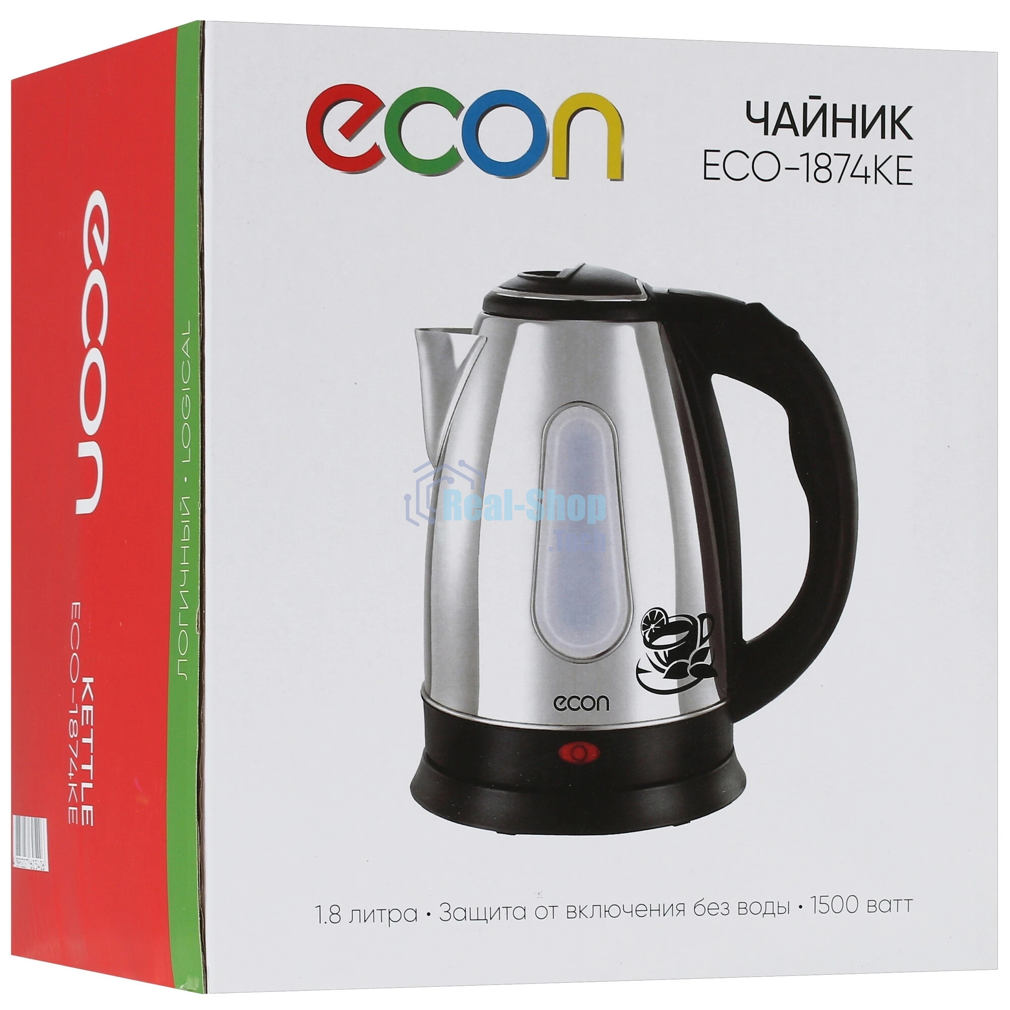 Чайник электрический ECON ECO-1874KE нержавейка