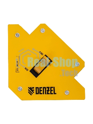 Фиксатор магнитный Denzel отключаемый для сварочных работ усилие 30 LB, 45х90х135 град.