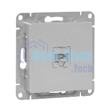 Механизм розетки RJ45 (cat5) EKF UP1-SOA-RJ45-5 алюминий Эпика