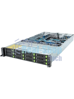 Серверная платформа Gigabyte R283-S96/2U/2xIntel (Gen 4/5)/2xHS/32xDIMM/12xLFF NVME/SAS/SATA + 2xSFF SAS/SATA/2xGbE/2xOCP 3.0/4xFHHL/2x2000W/Rails