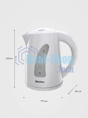 Электрочайник Blackton Bt KT1706P серый, 1.7 л, 2200 Вт, скрытый нагревательный элемент