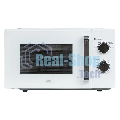 Микроволновая печь JVC JK-MW149M белый, 20 л, 700 Вт, переключатели - поворотный механизм