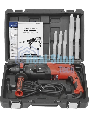 Перфоратор Парма П-02-30/1000ЭР SDS-plus уд.:3.3Дж 1000Вт (кейс в комплекте)