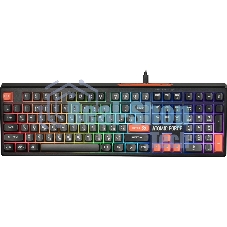 Клавиатура проводная игровая Defender Atomic Force GK-005 RU,чер/сер,108кн+FN,радуж,1.5м