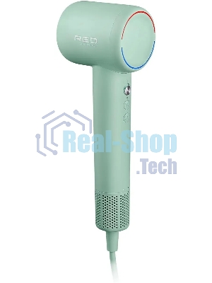 Фен Red Solution F572 зеленый/мятный, 1400 Вт, компактный, ионизация