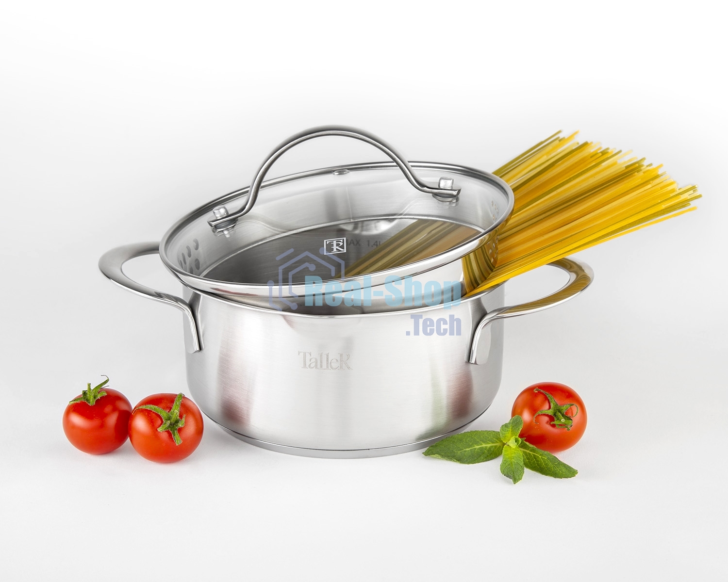Кастрюля Taller TR-17251 1,4 л. Сталь 18/10, толщина дна/стенки 3,5/0,6 мм.
