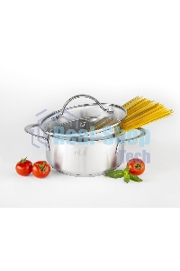 Кастрюля Taller TR-17251 1,4 л. Сталь 18/10, толщина дна/стенки 3,5/0,6 мм.