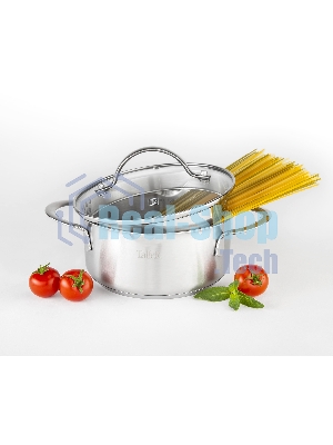 Кастрюля Taller TR-17251 1,4 л. Сталь 18/10, толщина дна/стенки 3,5/0,6 мм.