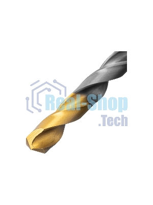 Набор сверл по металлу Denzel 1-10 мм, Р6М5-TiN, Golden Tip, 10 шт 723001