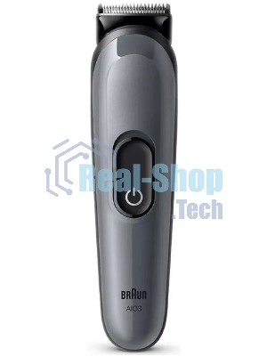 Триммер Braun AIO3500 серый (насадок в компл:3шт)