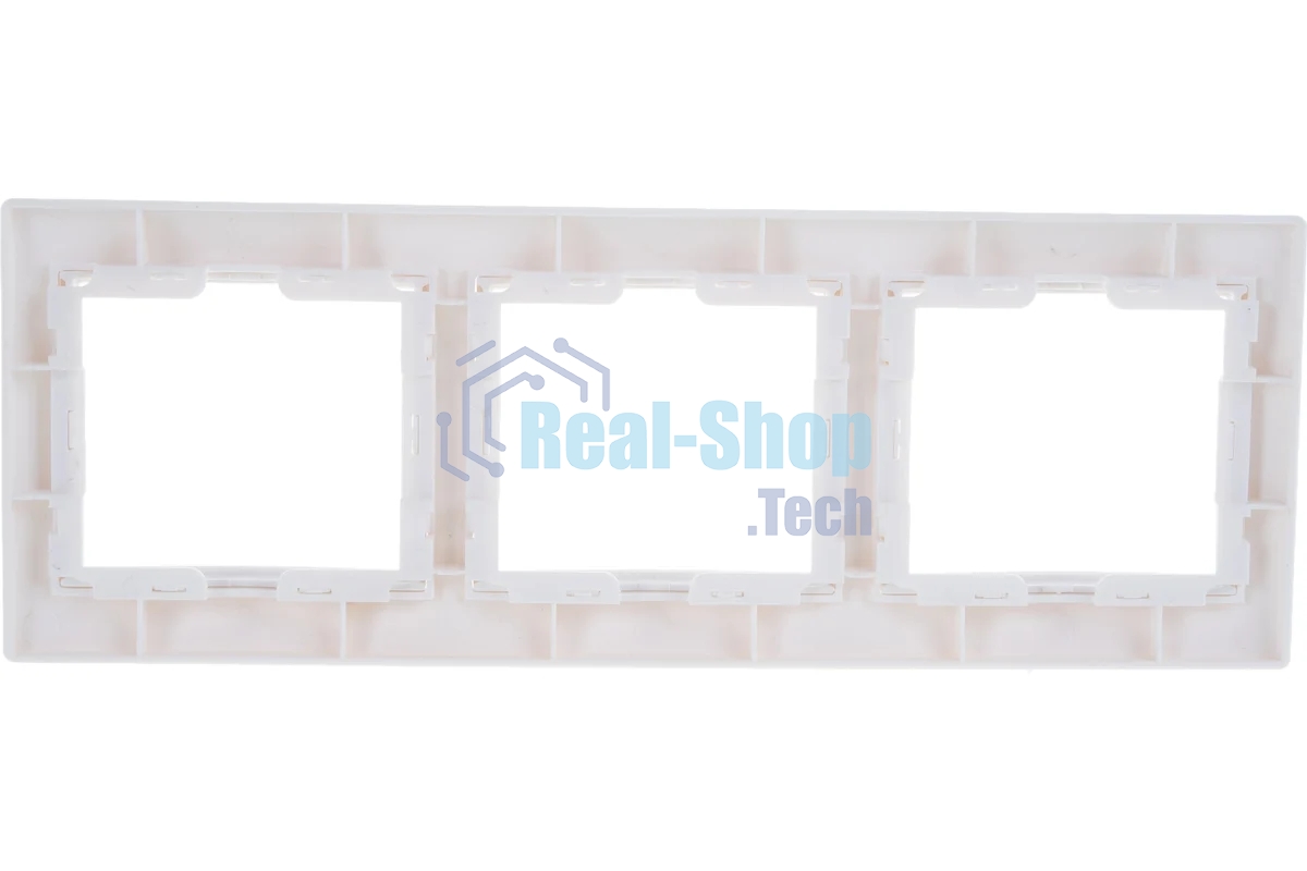 Рамка Iek EMK30-K01-DM РГ-3-КБ 3местн. горизонт. КВАРТА (белый)