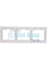 Рамка Iek EMK30-K01-DM РГ-3-КБ 3местн. горизонт. КВАРТА (белый)