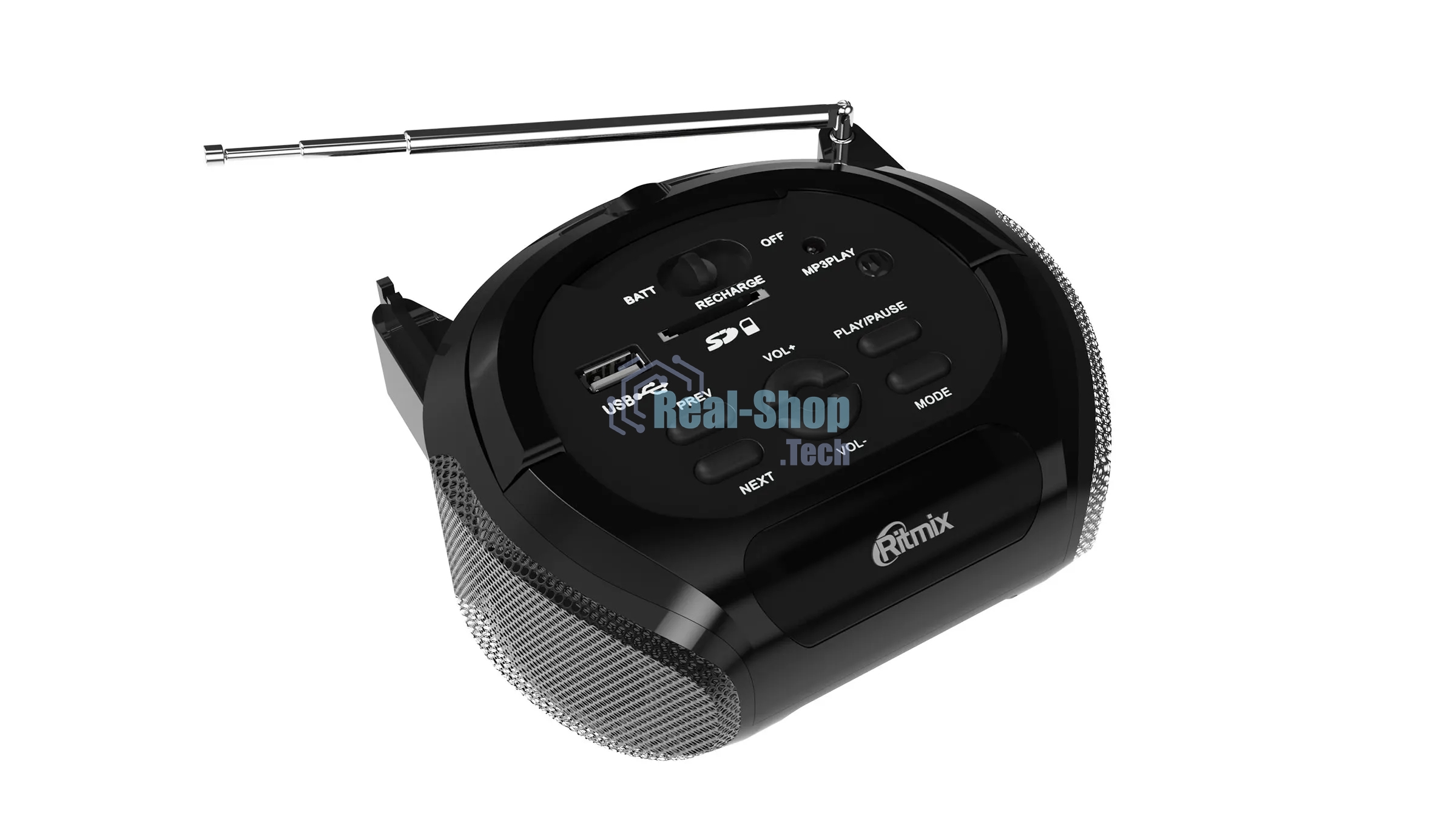 Магнитола RITMIX RBB-100BT black-silver