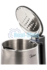 Чайник электрический Midea MK-8064 Объем: 1,7 л Двойной корпус из нержавеющей стали Цельная колба Не нагревающиеся стенки Низкий уровень шума Мощность: 2200 Вт Скрытый нагревательный элемент Автоматический и ручной выключатель Место для хранения шнура Вра