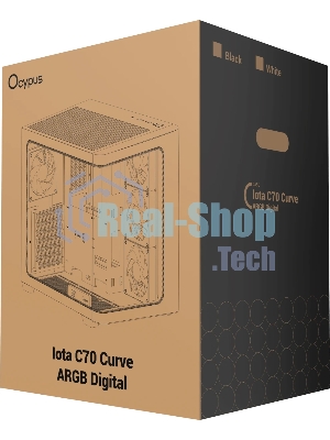 Компьютерный корпус Ocypus Iota C70 BK Curve ARGB Digital (Iota-C70-BKD400CD-GL)