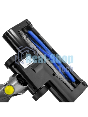 Пылесос вертикальный BRAYER BR4262 черный/желтый, питание от аккумулятора, 180 Вт, уборка сухая, пылесборник 1 л