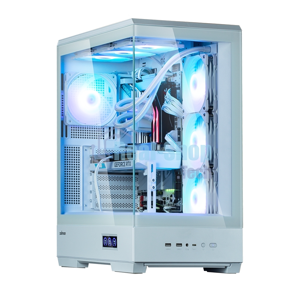 Компьютерный корпус ZALMAN P50 DS, ATX, WHITE, WINDOW, 2x3.5