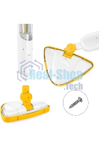 Швабра паровая Kitfort КТ-1048-1 белый/желтый