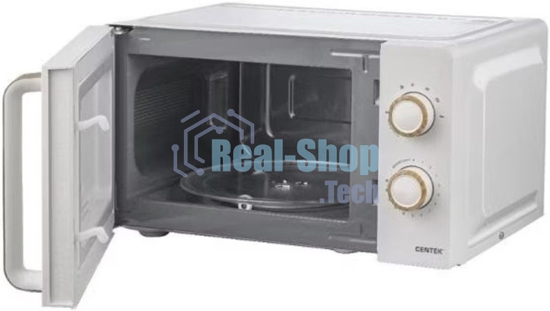 Микроволновая печь Centek CT-1559 белый, 20 л, 700 Вт, переключатели - поворотный механизм