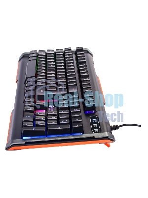 Клавиатура Oklick 717G Black Death проводная, USB Type-A, чёрный/серый