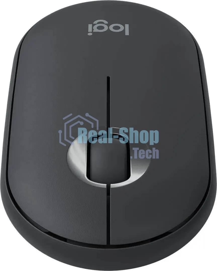 Мышь беспроводная Logitech Pebble M350 графитовый, 1000 dpi, радиоканал, Bluetooth, USB, кнопки - 3