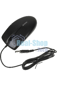 Мышь проводная A4Tech OP-530NUS черный, 1200 dpi, USB, кнопки - 3
