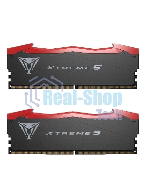 Оперативная память Patriot Viper Xtreme 5, DDR5, 48GB (2x24GB), 7600MHz, CL36, DIMM, с радиаторами, черный