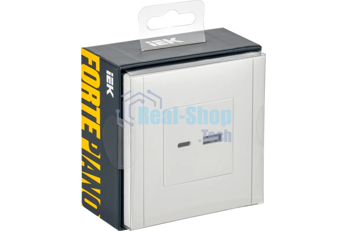 Розетка IEK FORTE&PIANO FP250 USB A+C 3,1А белый