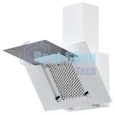 Вытяжка наклонная KRONA Vierkant 600 белый PB белый, 60 см, 890 куб. м/ч, 68 дБ