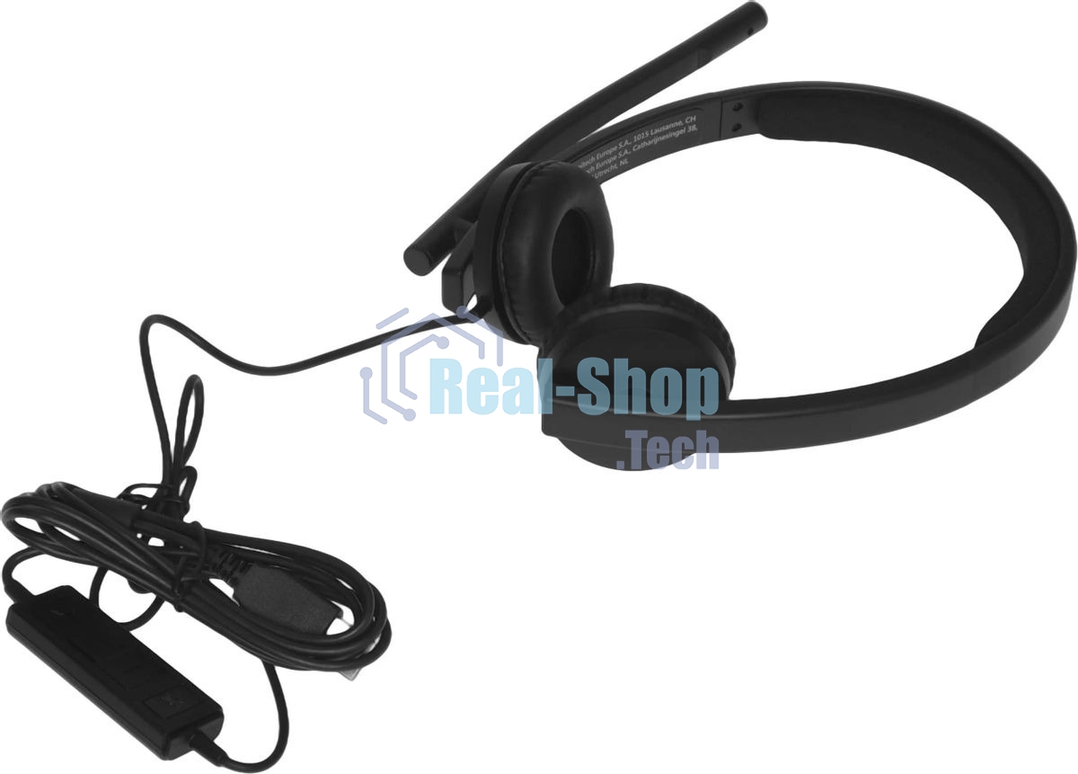 Гарнитура Logitech USB Headset H570e Stereo чёрный, проводная, USB