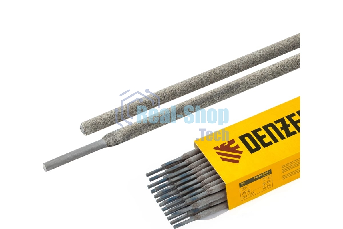 Электроды Denzel DER-46, диам. 4 мм, 1 кг, рутиловое покрытие