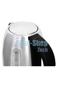 Чайник электрический Hyundai HYK-S2014 1.7л. 2000Вт серебристый/черный (корпус: нержавеющая сталь)