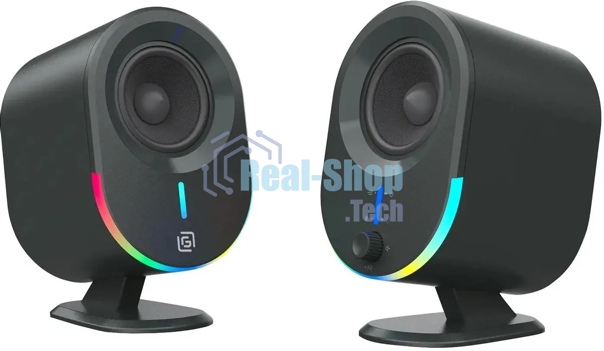 Акустическая система Оклик OK-303A 2.0 черный 20Вт BT