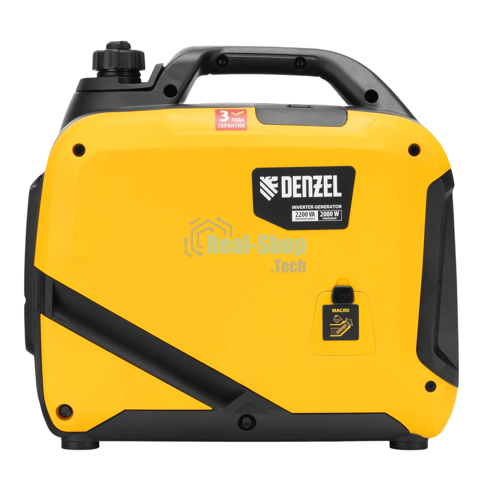 Генератор инверторный Denzel GS-2200iS, 2,2 кВт, 230 В, закрытый корпус, ручной старт