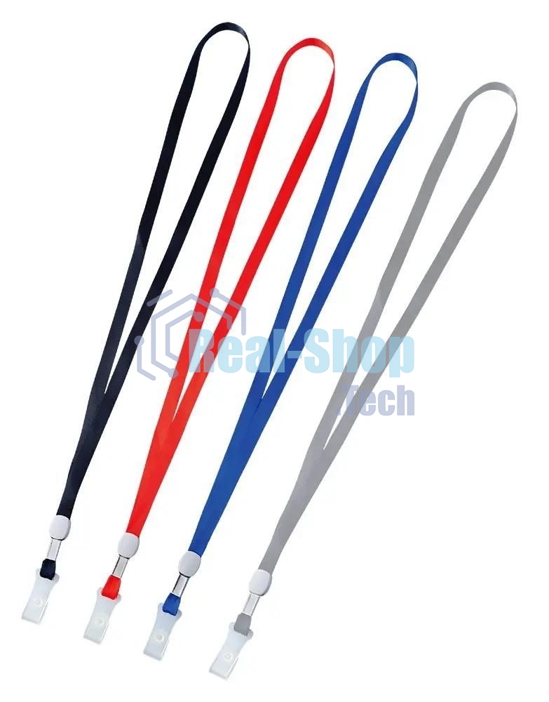 Шнур для бейджа Deli E5764 48.5х1 см нейлон ассорти (упак.: 20 шт) пластиковый пакет