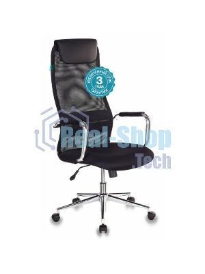 Кресло Бюрократ KB-9N/BLACK TW-01 TW-11 черный, сетка