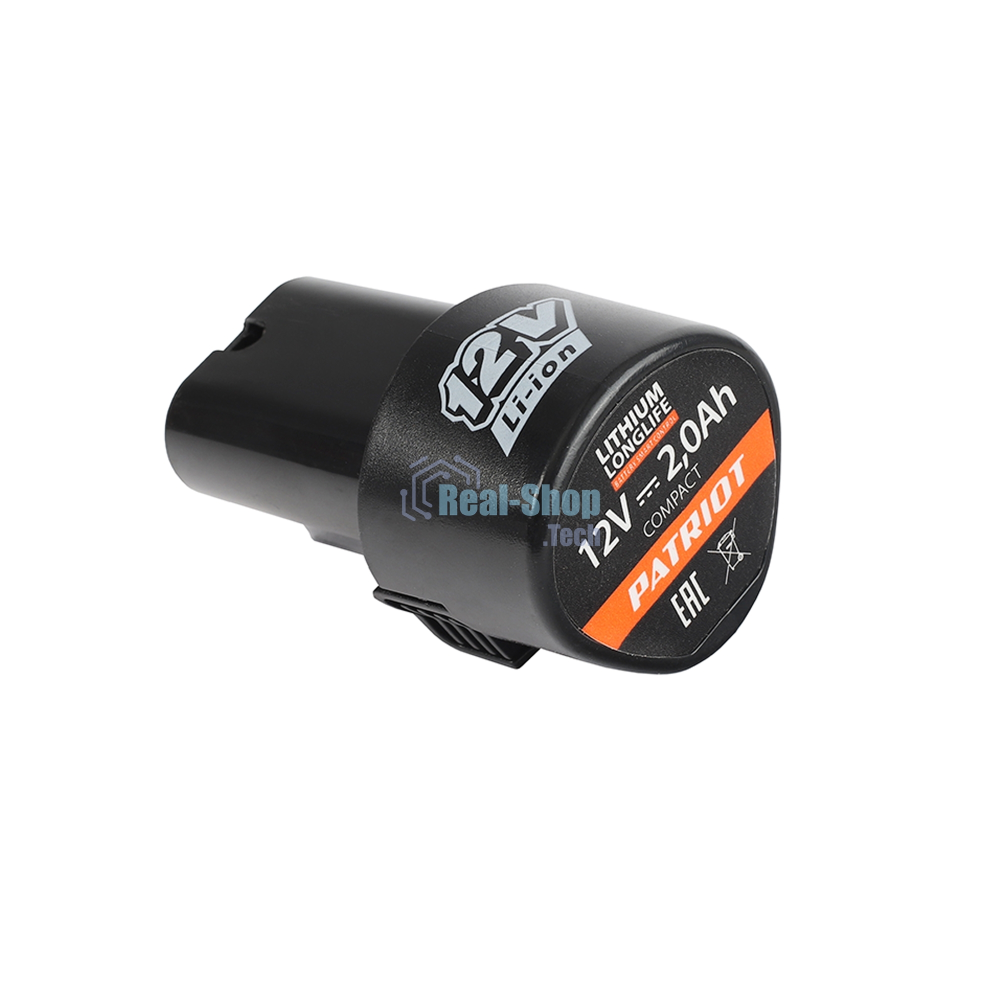 Батарея аккумуляторная Li-ion для шуруповертов Patriot серии The One, Модели: BR 119Li, Емкость аккумулятора: 2,0 Ач, напряжение: 12В
