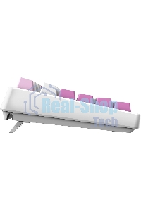 Клавиатура проводная+беспроводная MSI Forge GK600, USB, белый фиолетовый