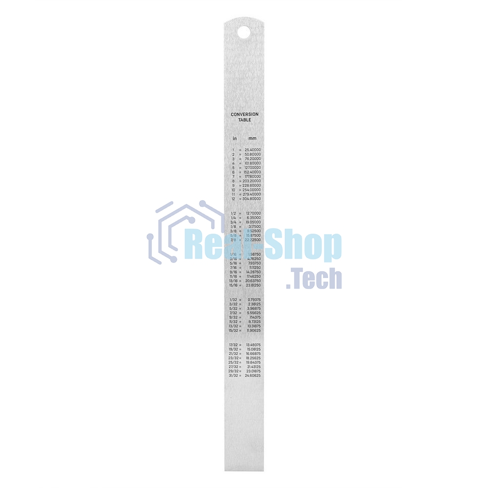 Линейка стальная Deli DL8020Y 200мм нержавеющая сталь