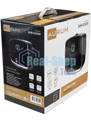Увлажнитель воздуха AURUM AHR-G3030 черный, 30 Вт, 3 л, ультразвуковой