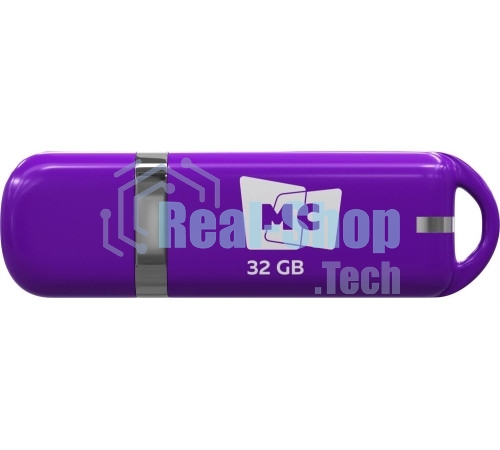 Флешка USB MORE CHOICE МФБ32 Purple (4620202558916), 32GB, USB 3.0, R/W 25/15, фиолетовый