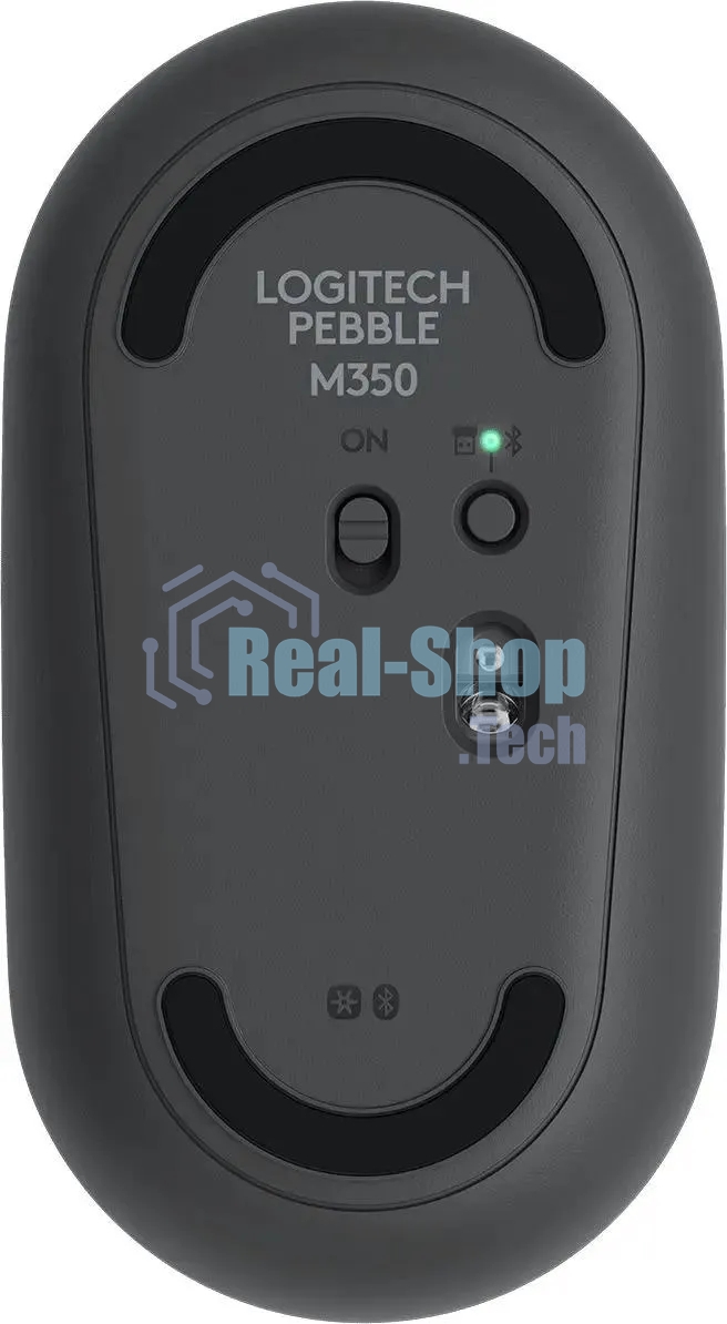 Мышь беспроводная Logitech Pebble M350 графитовый, 1000 dpi, радиоканал, Bluetooth, USB, кнопки - 3