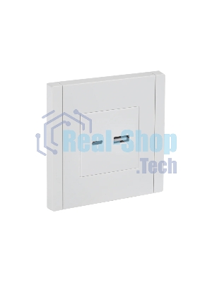 Розетка IEK FORTE&PIANO FP250 USB A+C 3,1А белый
