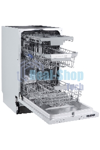 Встраиваемая посудомоечная машина Zigmund & Shtain DW 303.4, серый, 44.8 см, 10 компл., 49 дБ, класс A+++