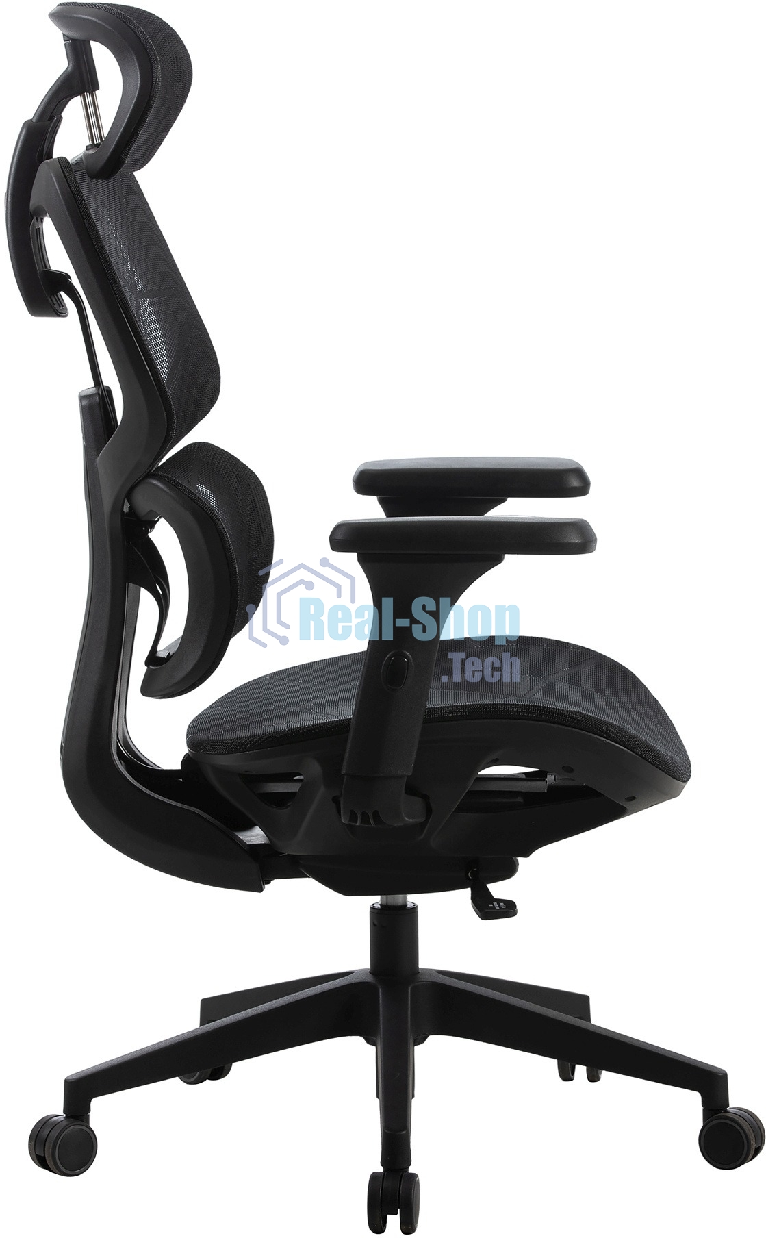 Кресло компьютерное Cactus CS-MC555-BK черный, сетка