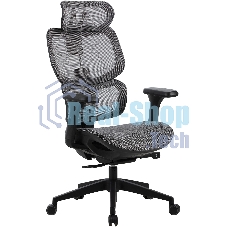 Кресло компьютерное Cactus CS-MC555-GY черный/серый, сетка